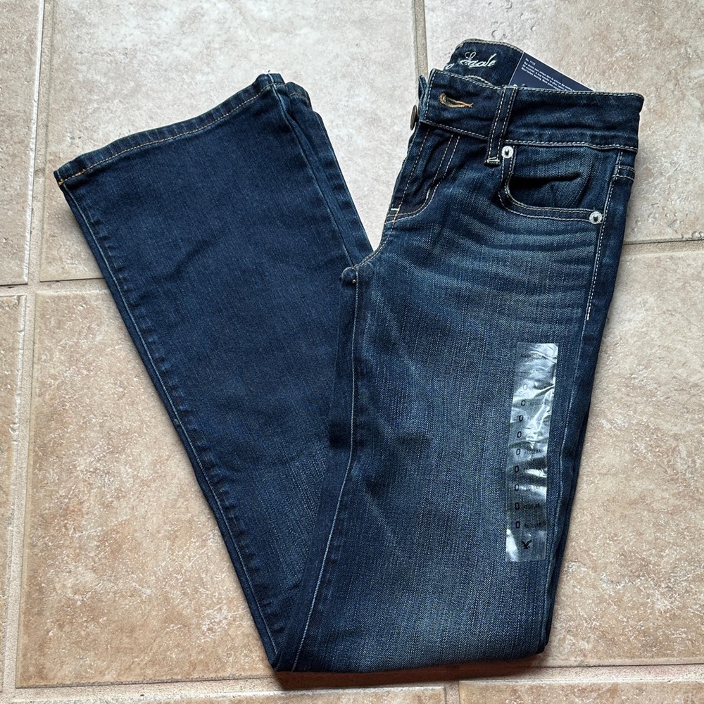 American Eagle Outfitters Dark Indigo Women's Straight Leg Jeans